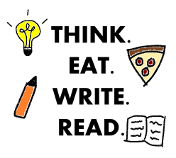 think. eat. write. read.
