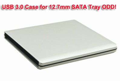 12.7mm SATA to USB 3.0 External DVD Enclosure Case For CD DVDRW Blu Ray Drives