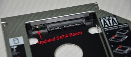 Universal SATA 2nd HDD Caddy Hard Drive for Laptop DVD-ROM Optical Bay -3