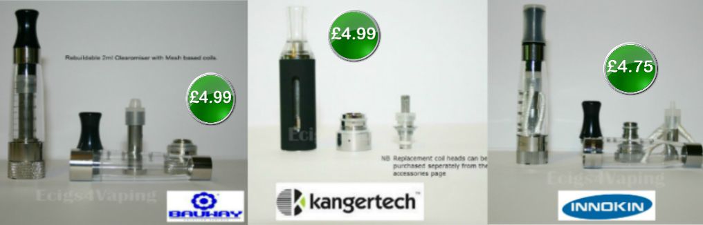 Evod, iClear 16 & CE8