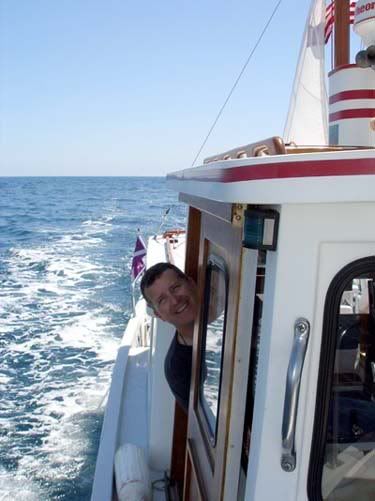 Michael at the helm