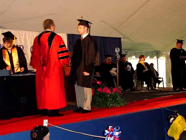 Jay getting degree