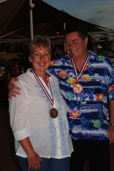 Sue and I were presented with our Bronze Ambassador Award after 10 years of visiting Bonaire