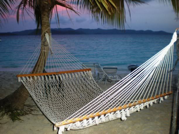 hammock at sunset on JVD