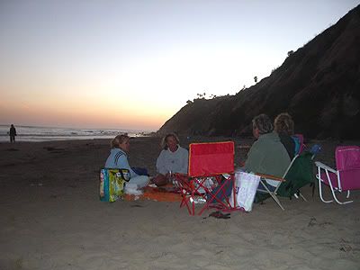 sunset on Hendry's Beach