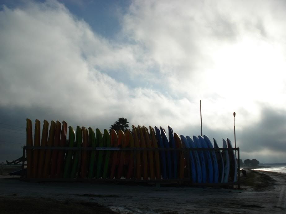 kayaks clouds