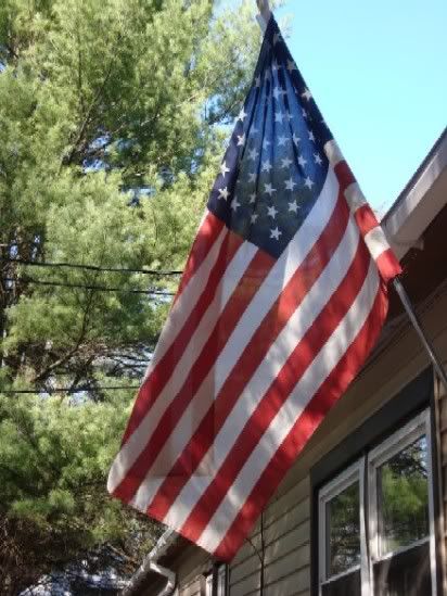 the flag outside my house...just because!!