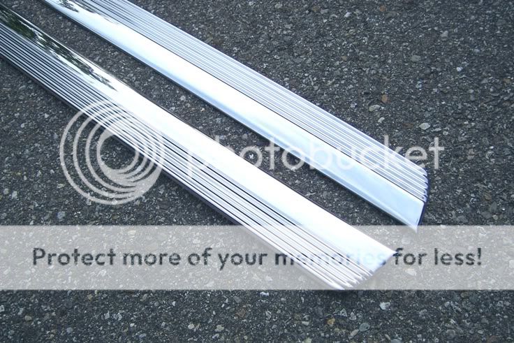 1952 1953 1954 Ford Factory Accessory Rocker Panel Mouldings Stainless Moldings