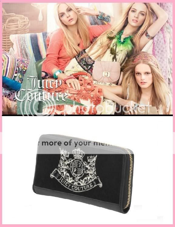 JUICY COUTURE NEW SCOTTIE EMBROIDERY ZIP WALLET # YSRU1912 NEW  