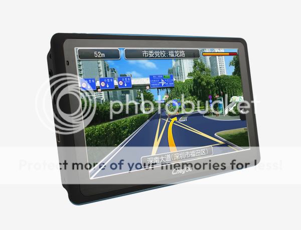 HD Car GPS Navigation System Bluetooth Avin 4GB  MP4 Free Maps
