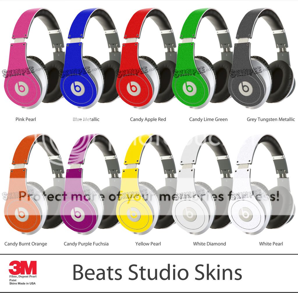 BEATS BY DR. DRE STUDIO CANDY PEARL SKIN Wrap Decal Vinyl 3M Monster 